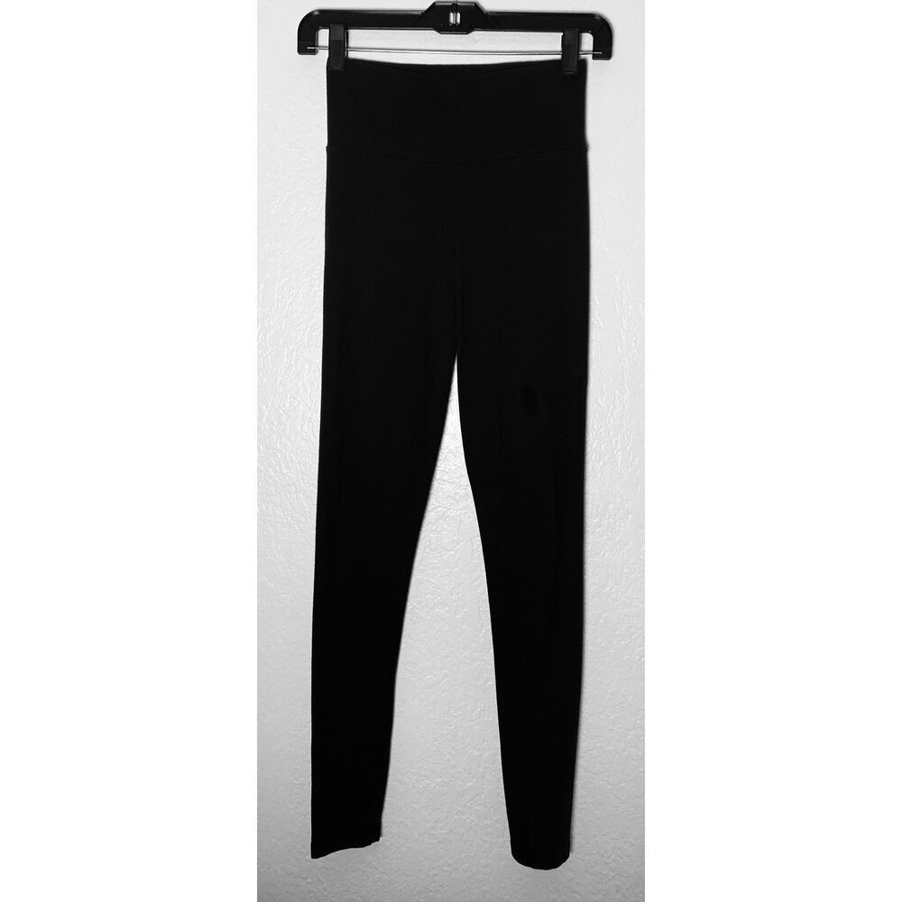 Adidas Women's Adicolor Essentials Trefoil Logo Leggings Black Stretch Cotton - Picture 4 of 9
